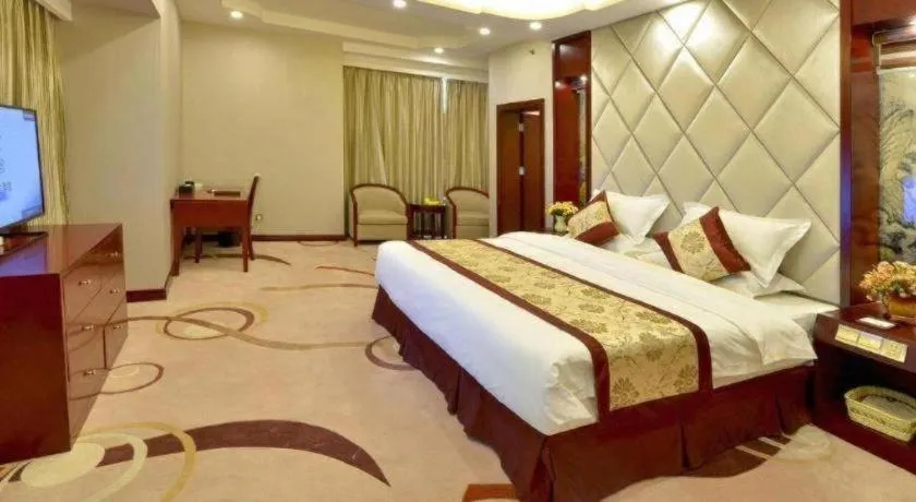 Bed in GreenTree Eastern Zigong Huashang International City Huichuan Road Hotel