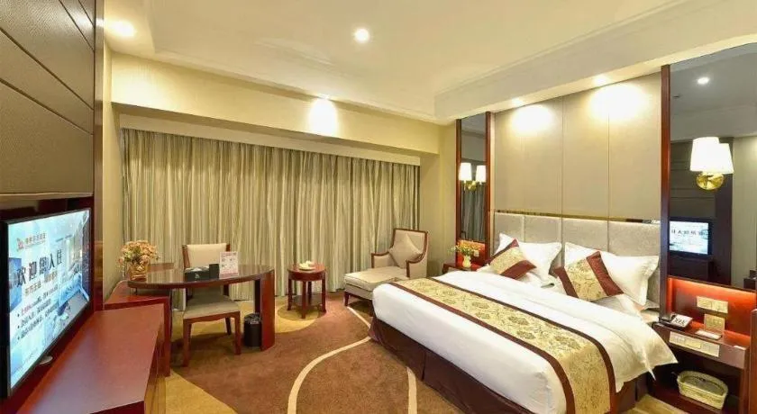Bed in GreenTree Eastern Zigong Huashang International City Huichuan Road Hotel