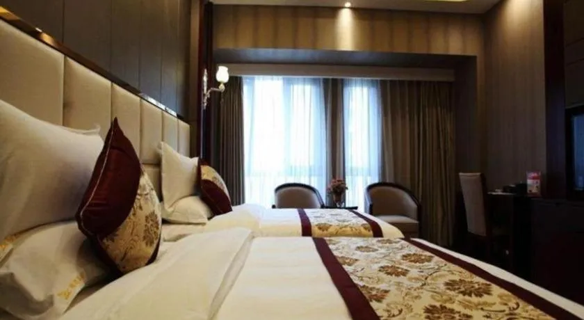 Bed in GreenTree Eastern Zigong Huashang International City Huichuan Road Hotel