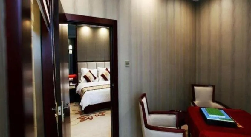 Bed in GreenTree Eastern Zigong Huashang International City Huichuan Road Hotel