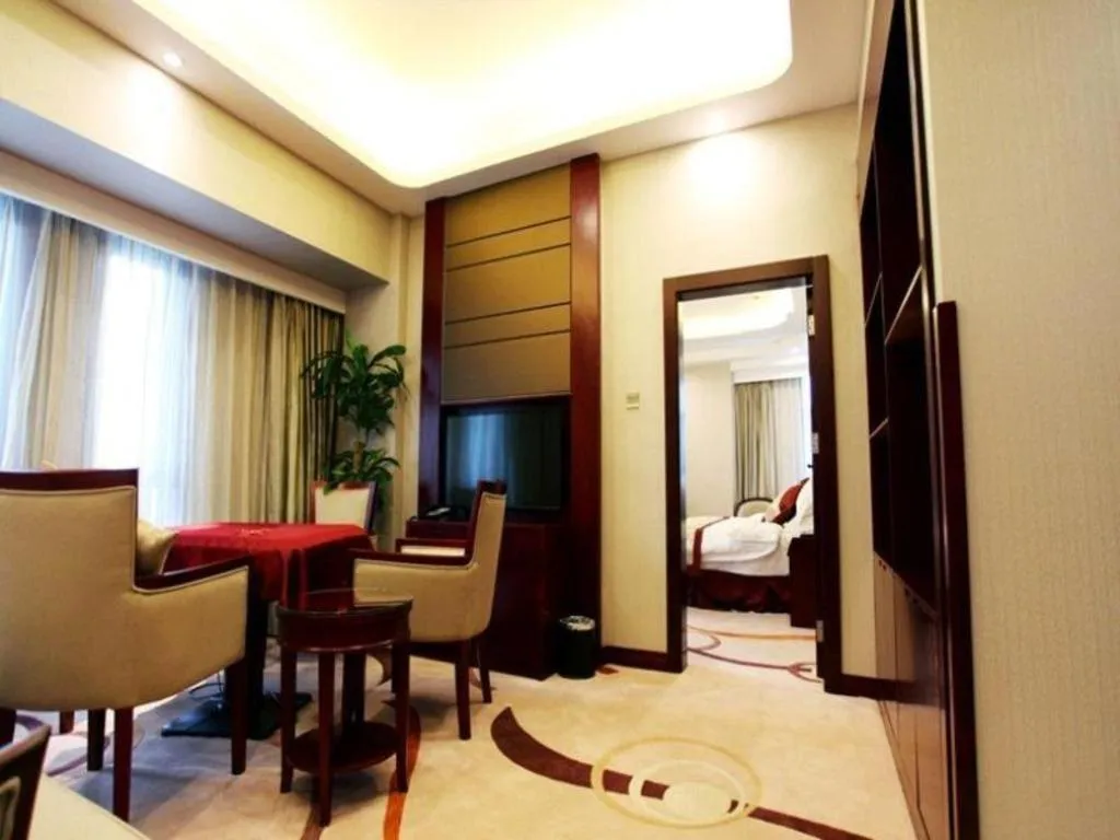 Bed in GreenTree Eastern Zigong Huashang International City Huichuan Road Hotel