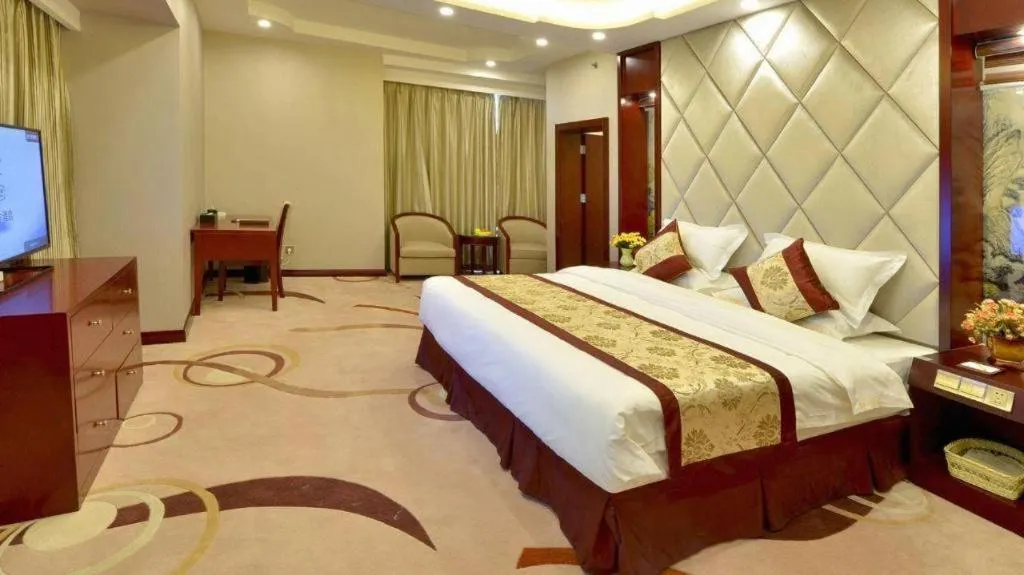 Bed in GreenTree Eastern Zigong Huashang International City Huichuan Road Hotel