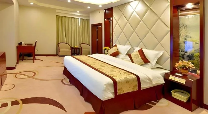 Bed in GreenTree Eastern Zigong Huashang International City Huichuan Road Hotel