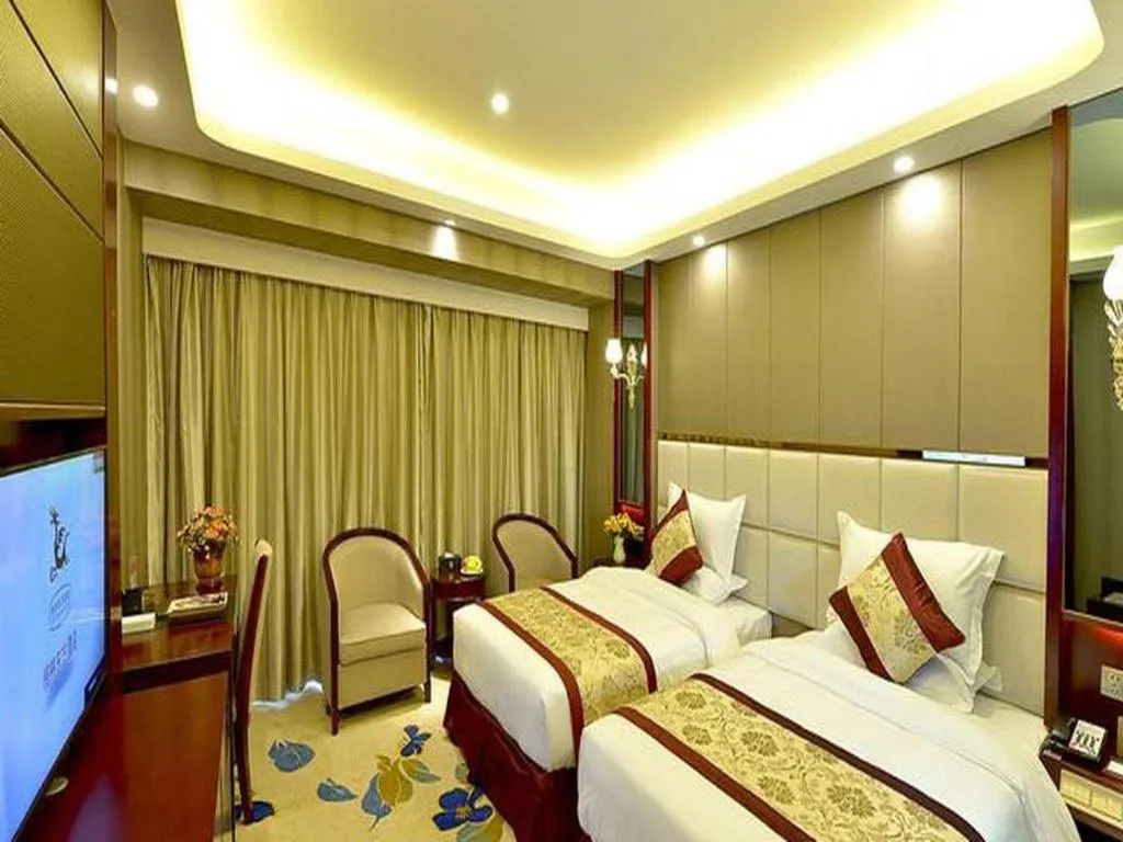 Bed in GreenTree Eastern Zigong Huashang International City Huichuan Road Hotel