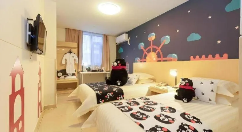 Bed in Jinjiang Inn Guangzhou Liwan Caihongqiao Metro Station