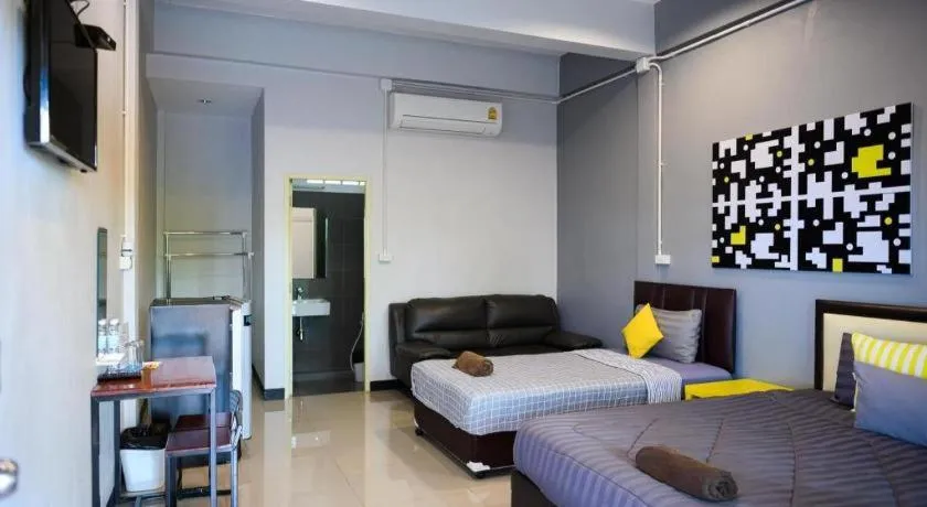 Bed in Nithra Ratree Hotel