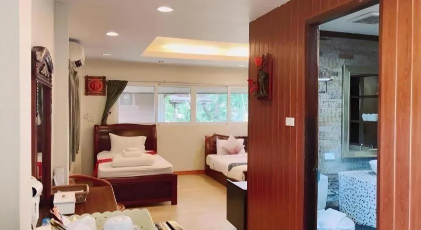 Bed in Khaoyai Kirithantip Resort