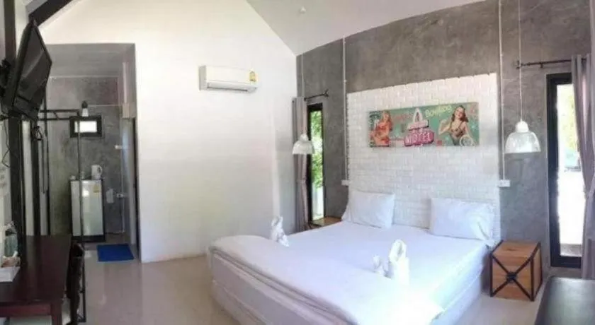 Bed in The Lighthouse Resort at Chanthaburi