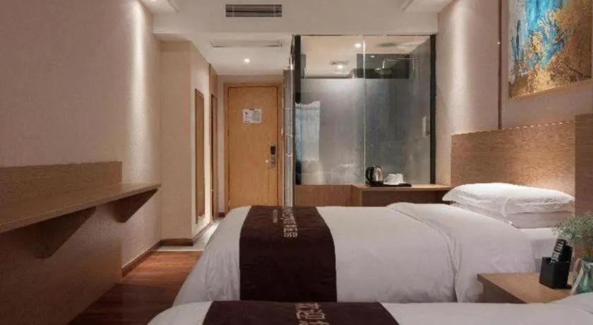 Bed in T Social Hotel Guangzhou Railway Station Branch