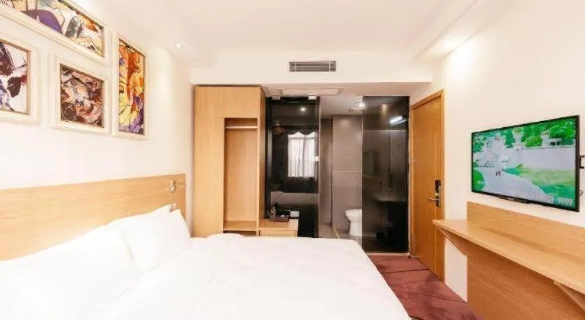 Bed in T Social Hotel Guangzhou Railway Station Branch