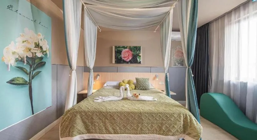 Bed in Jinjiang Inn Suqian Xiangwang Hometown Xingfu South Road