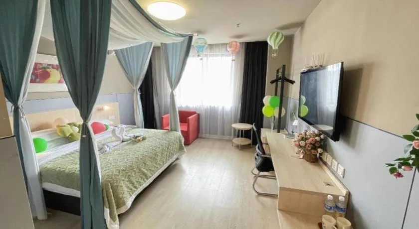 Bed in Jinjiang Inn Suqian Xiangwang Hometown Xingfu South Road