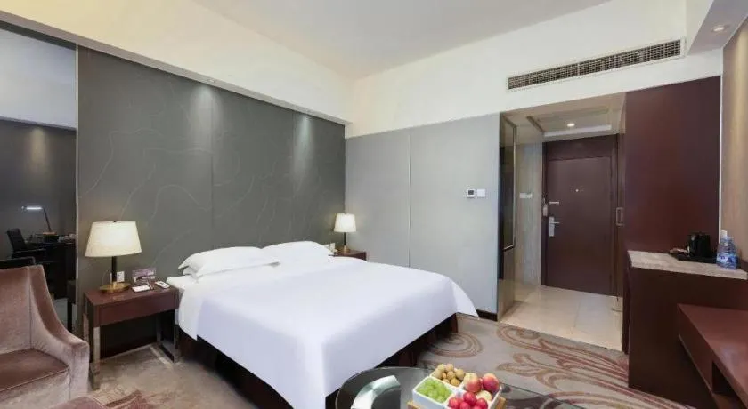 Bed in Metropolo Hotel Hefei Baohe Wandabao Park Metro Station