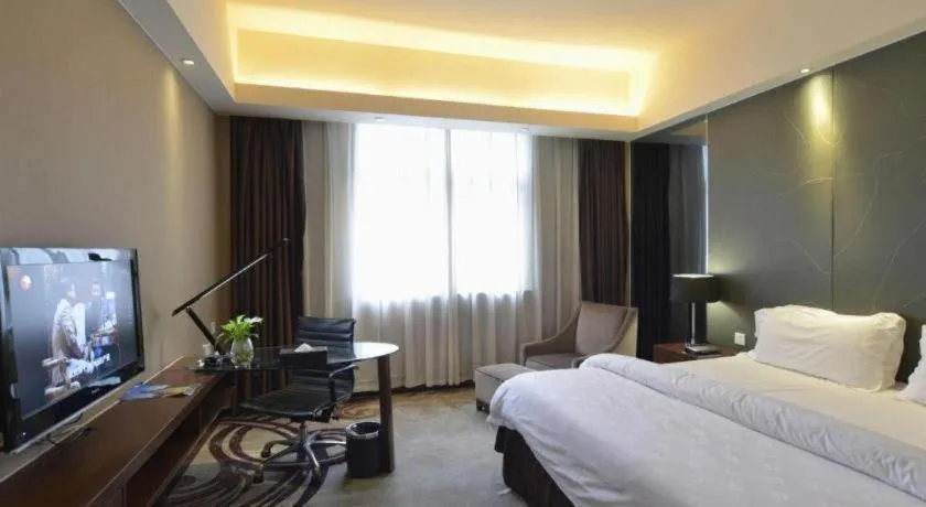 Bed in Metropolo Hotel Hefei Baohe Wandabao Park Metro Station