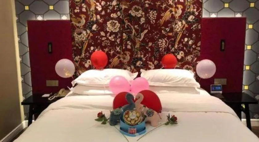 Bed in Metropolo Hotel Hefei Baohe Wandabao Park Metro Station