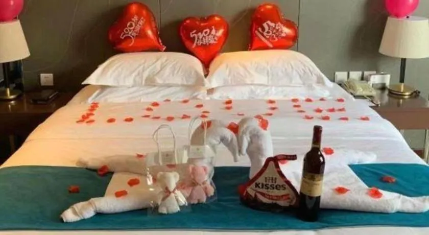 Bed in Metropolo Hotel Hefei Baohe Wandabao Park Metro Station