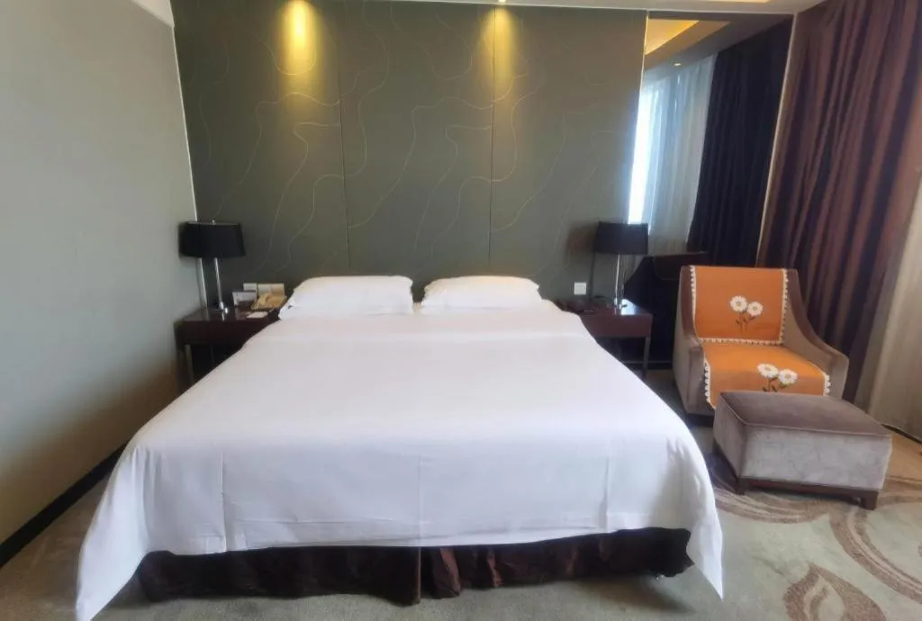 Bed in Metropolo Hotel Hefei Baohe Wandabao Park Metro Station