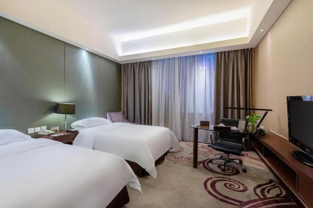 Bed in Metropolo Hotel Hefei Baohe Wandabao Park Metro Station
