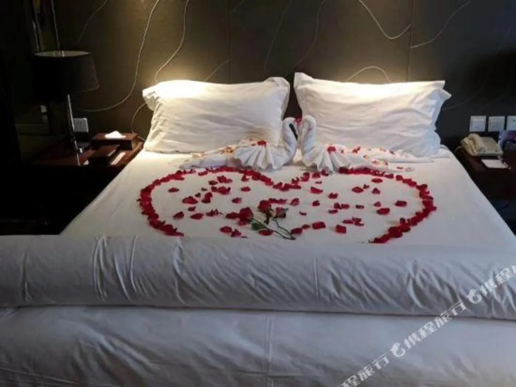 Bed in Metropolo Hotel Hefei Baohe Wandabao Park Metro Station