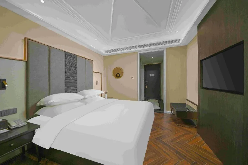 Bed in Metropolo Hotel Hefei Baohe Wandabao Park Metro Station