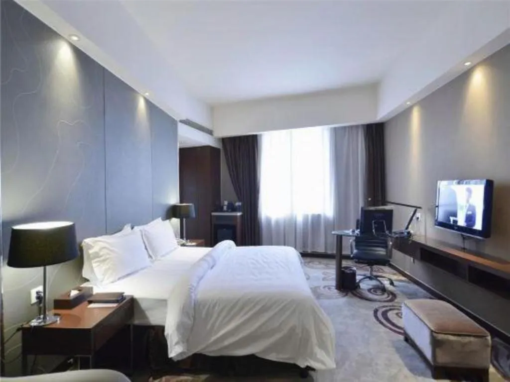 Bed in Metropolo Hotel Hefei Baohe Wandabao Park Metro Station