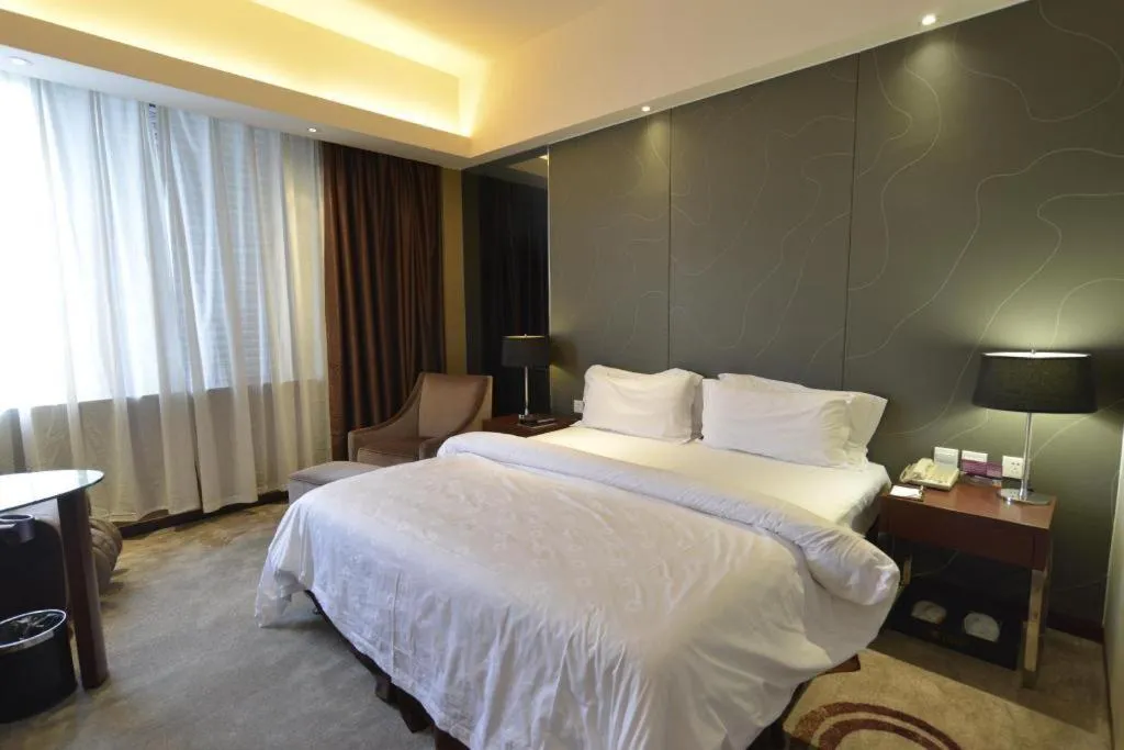 Bed in Metropolo Hotel Hefei Baohe Wandabao Park Metro Station