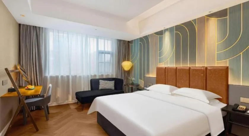 Bed in Metropolo Hotel Hefei Baohe Wandabao Park Metro Station