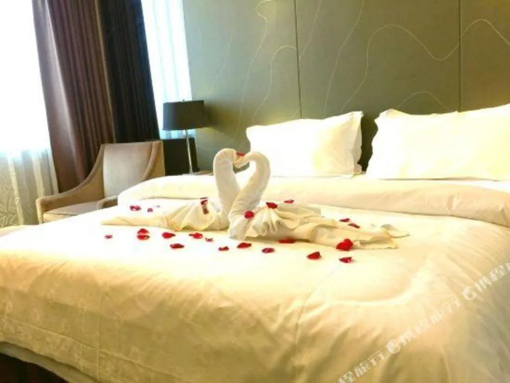 Bed in Metropolo Hotel Hefei Baohe Wandabao Park Metro Station