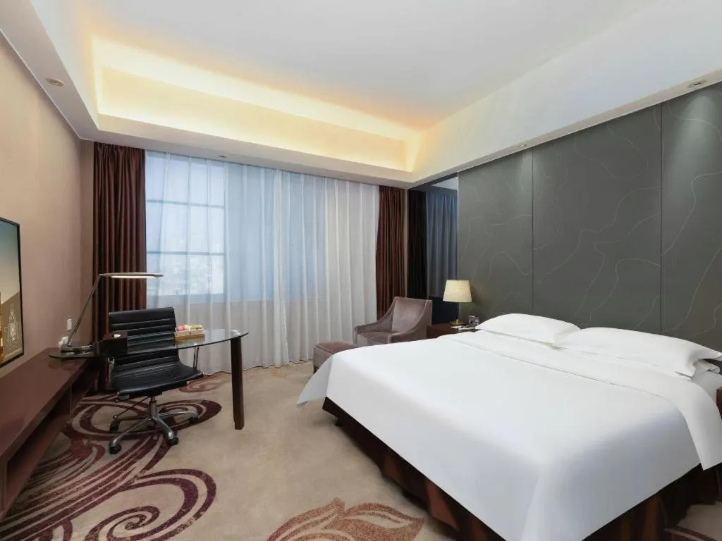 Bed in Metropolo Hotel Hefei Baohe Wandabao Park Metro Station