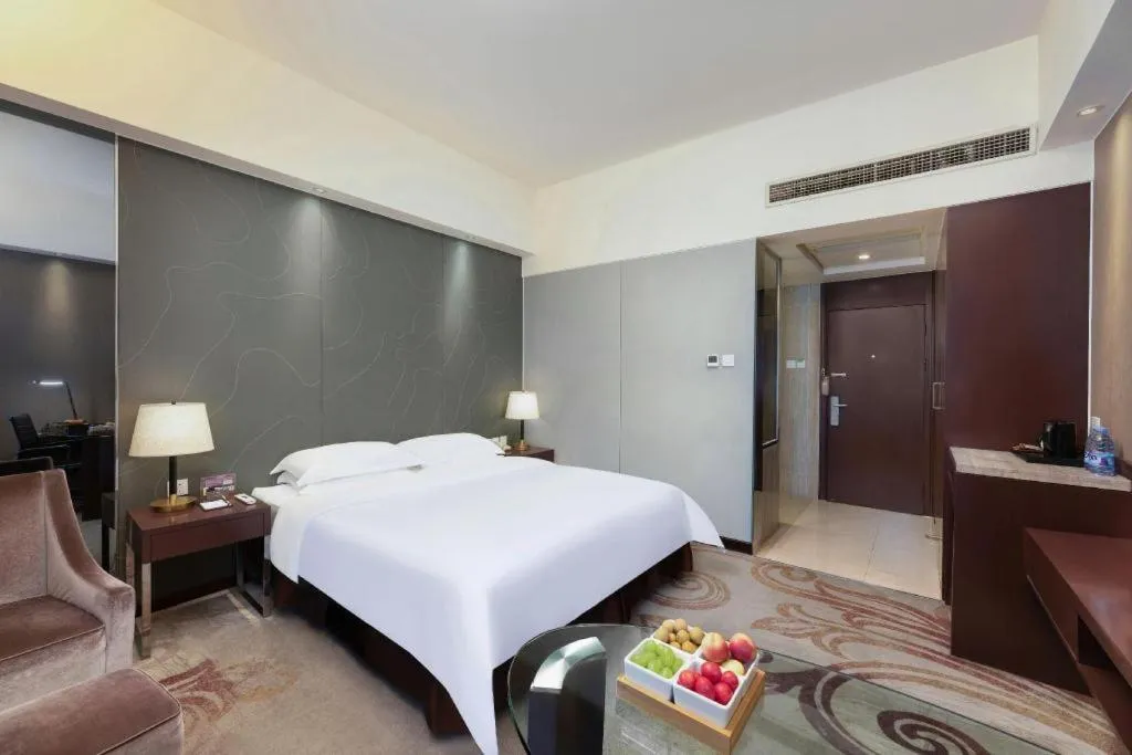 Bed in Metropolo Hotel Hefei Baohe Wandabao Park Metro Station