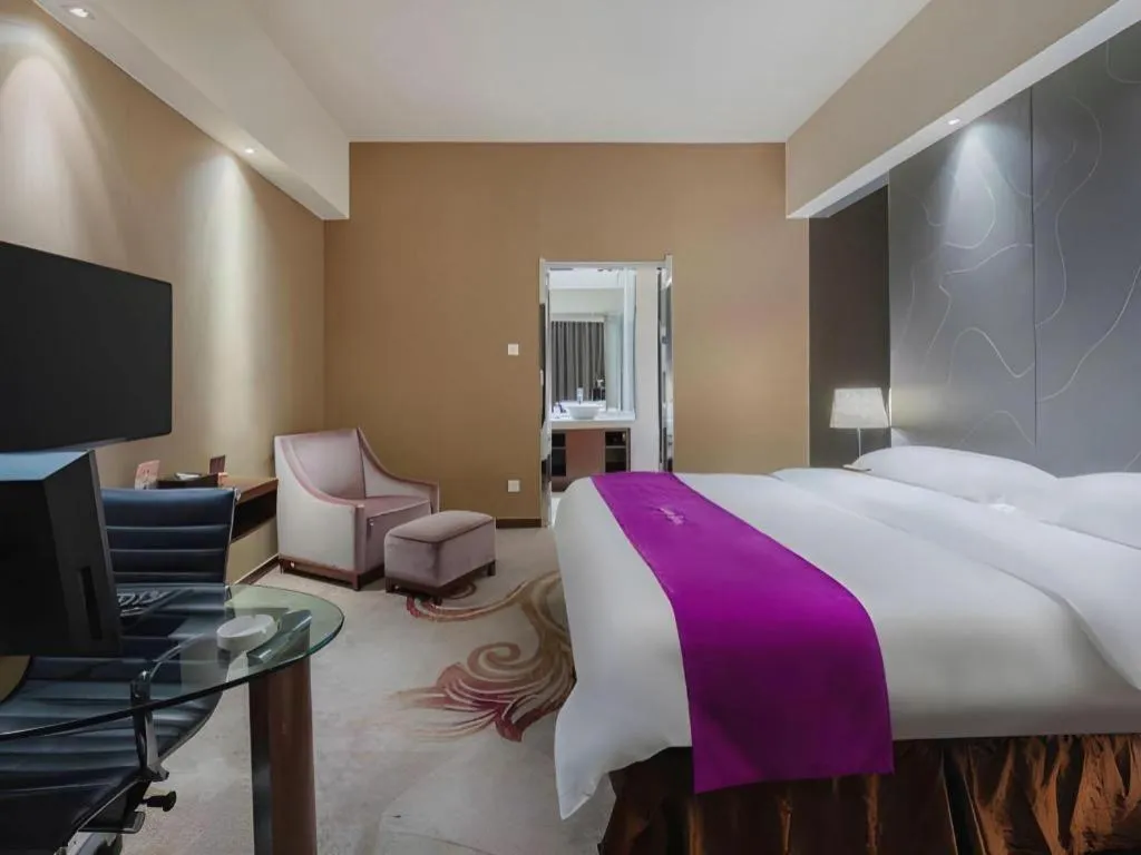 Bed in Metropolo Hotel Hefei Baohe Wandabao Park Metro Station