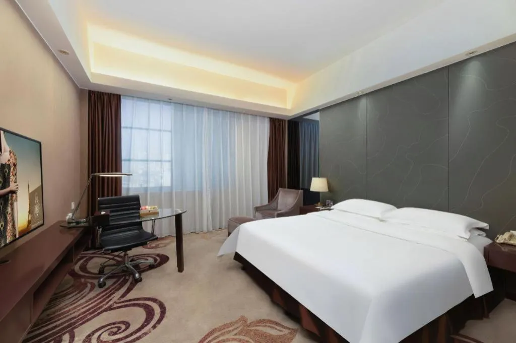 Bed in Metropolo Hotel Hefei Baohe Wandabao Park Metro Station