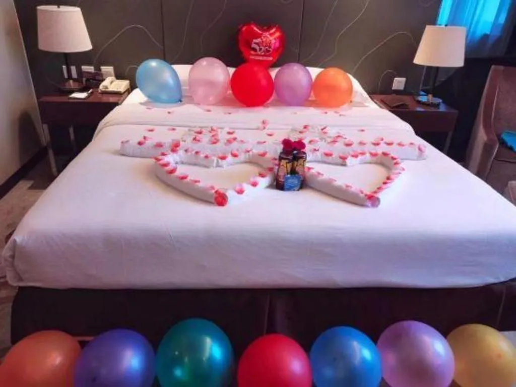 Bed in Metropolo Hotel Hefei Baohe Wandabao Park Metro Station