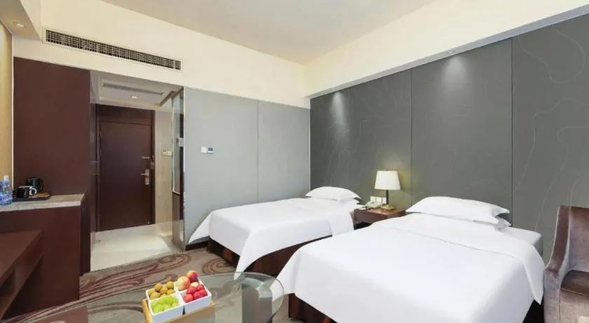 Bed in Metropolo Hotel Hefei Baohe Wandabao Park Metro Station