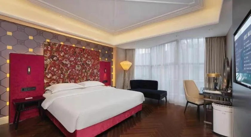 Bed in Metropolo Hotel Hefei Baohe Wandabao Park Metro Station