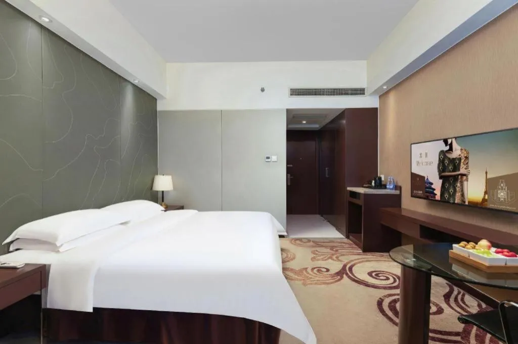Bed in Metropolo Hotel Hefei Baohe Wandabao Park Metro Station