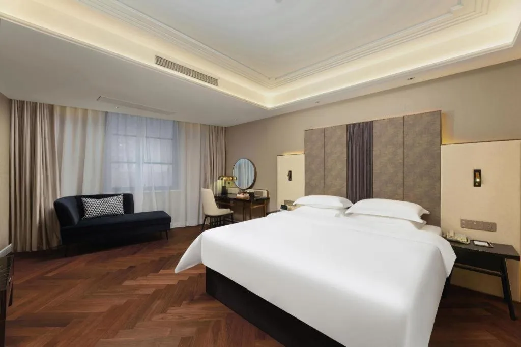 Bed in Metropolo Hotel Hefei Baohe Wandabao Park Metro Station