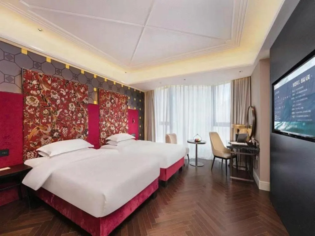 Bed in Metropolo Hotel Hefei Baohe Wandabao Park Metro Station