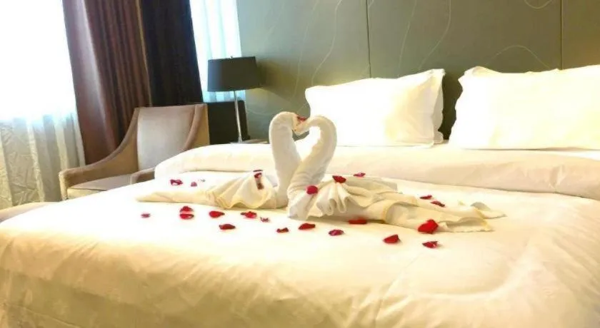 Bed in Metropolo Hotel Hefei Baohe Wandabao Park Metro Station