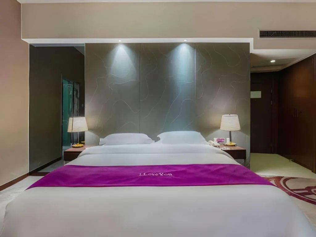 Bed in Metropolo Hotel Hefei Baohe Wandabao Park Metro Station