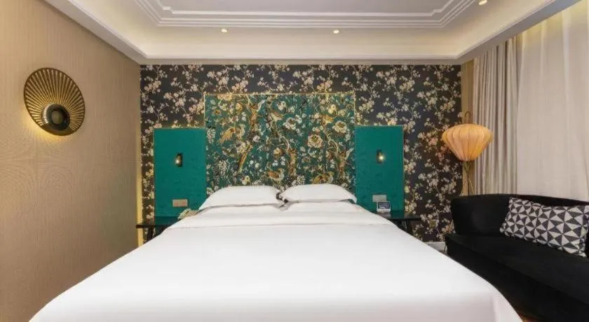 Bed in Metropolo Hotel Hefei Baohe Wandabao Park Metro Station