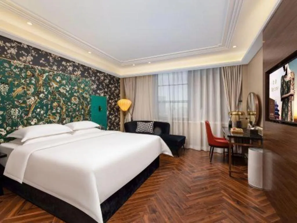 Bed in Metropolo Hotel Hefei Baohe Wandabao Park Metro Station