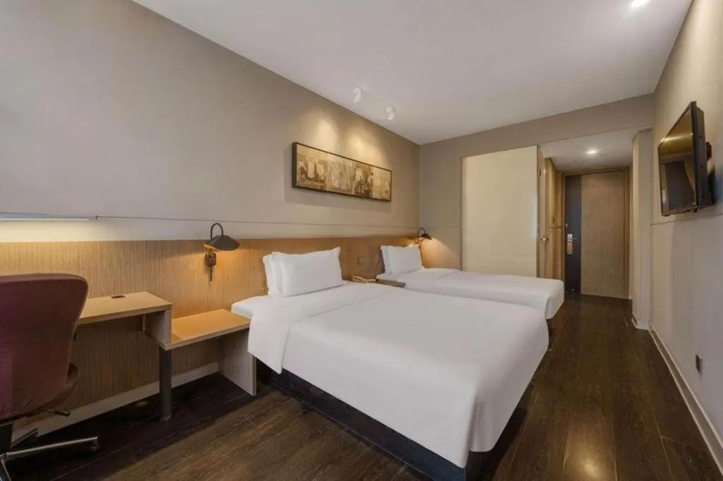 Bed in Jinjiang Inn Select Shanghai Expo Park Dezhou Road