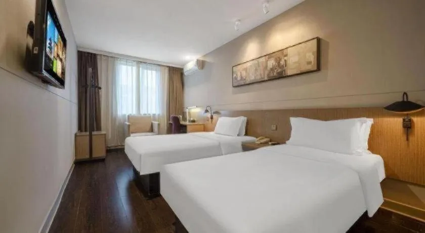 Bed in Jinjiang Inn Select Shanghai Expo Park Dezhou Road