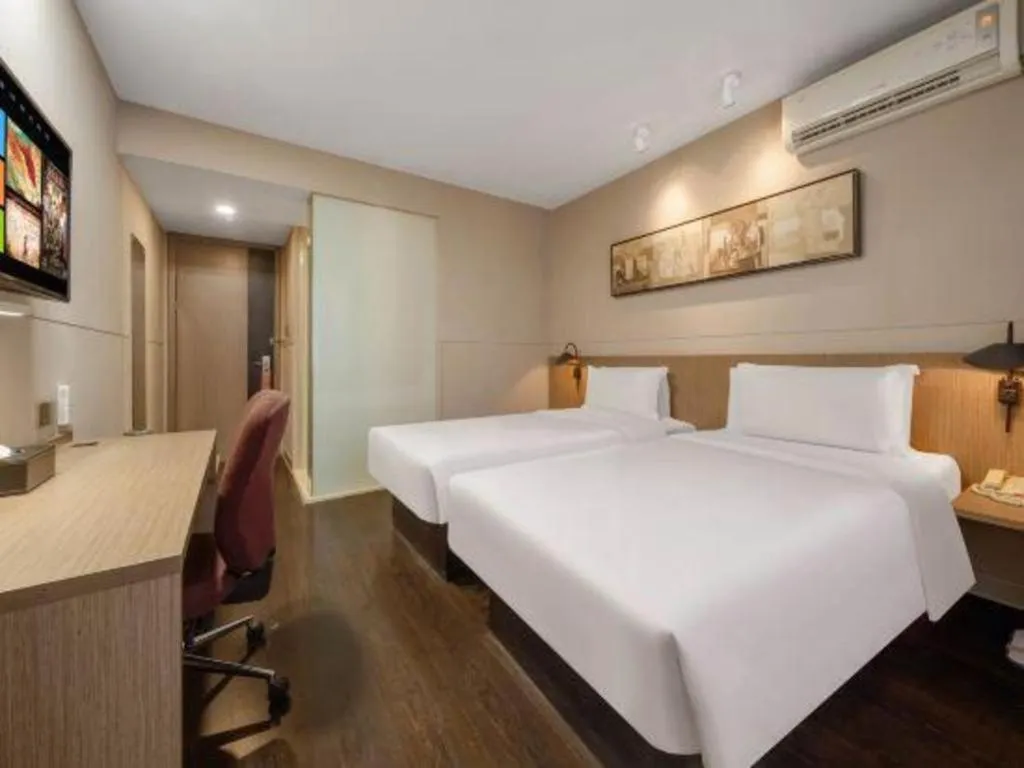 Bed in Jinjiang Inn Select Shanghai Expo Park Dezhou Road