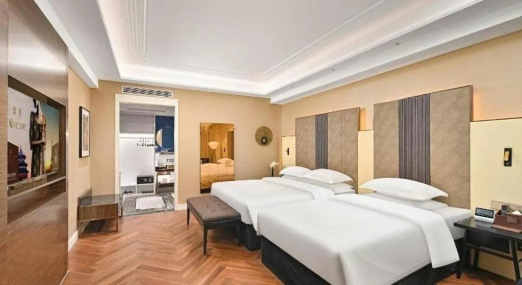 Bed in Jinjiang Metropolo Shaoxing Keqiao Wanda Plaza