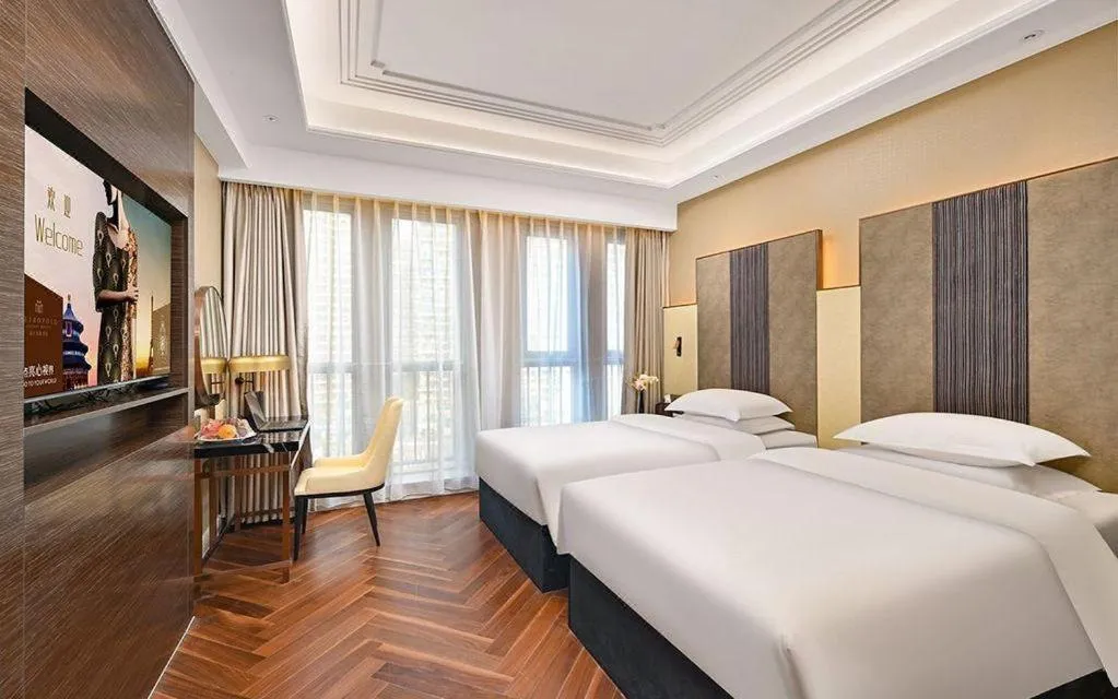 Bed in Jinjiang Metropolo Shaoxing Keqiao Wanda Plaza