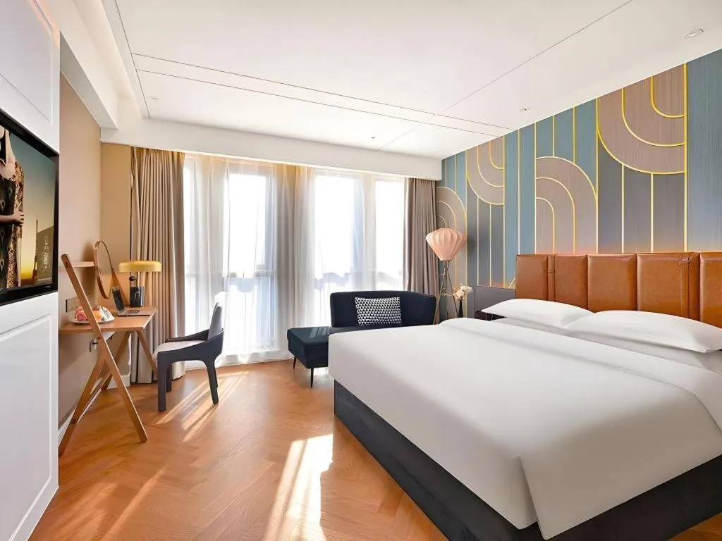 Bed in Jinjiang Metropolo Shaoxing Keqiao Wanda Plaza