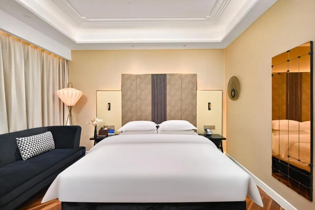 Bed in Jinjiang Metropolo Shaoxing Keqiao Wanda Plaza
