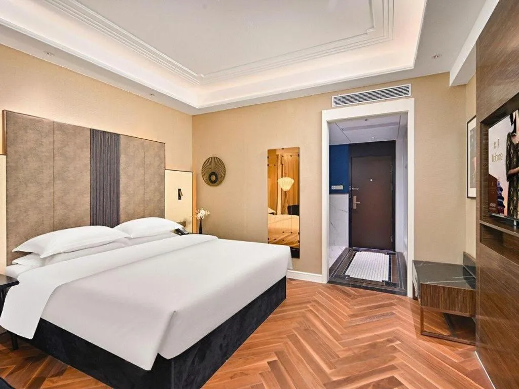 Bed in Jinjiang Metropolo Shaoxing Keqiao Wanda Plaza